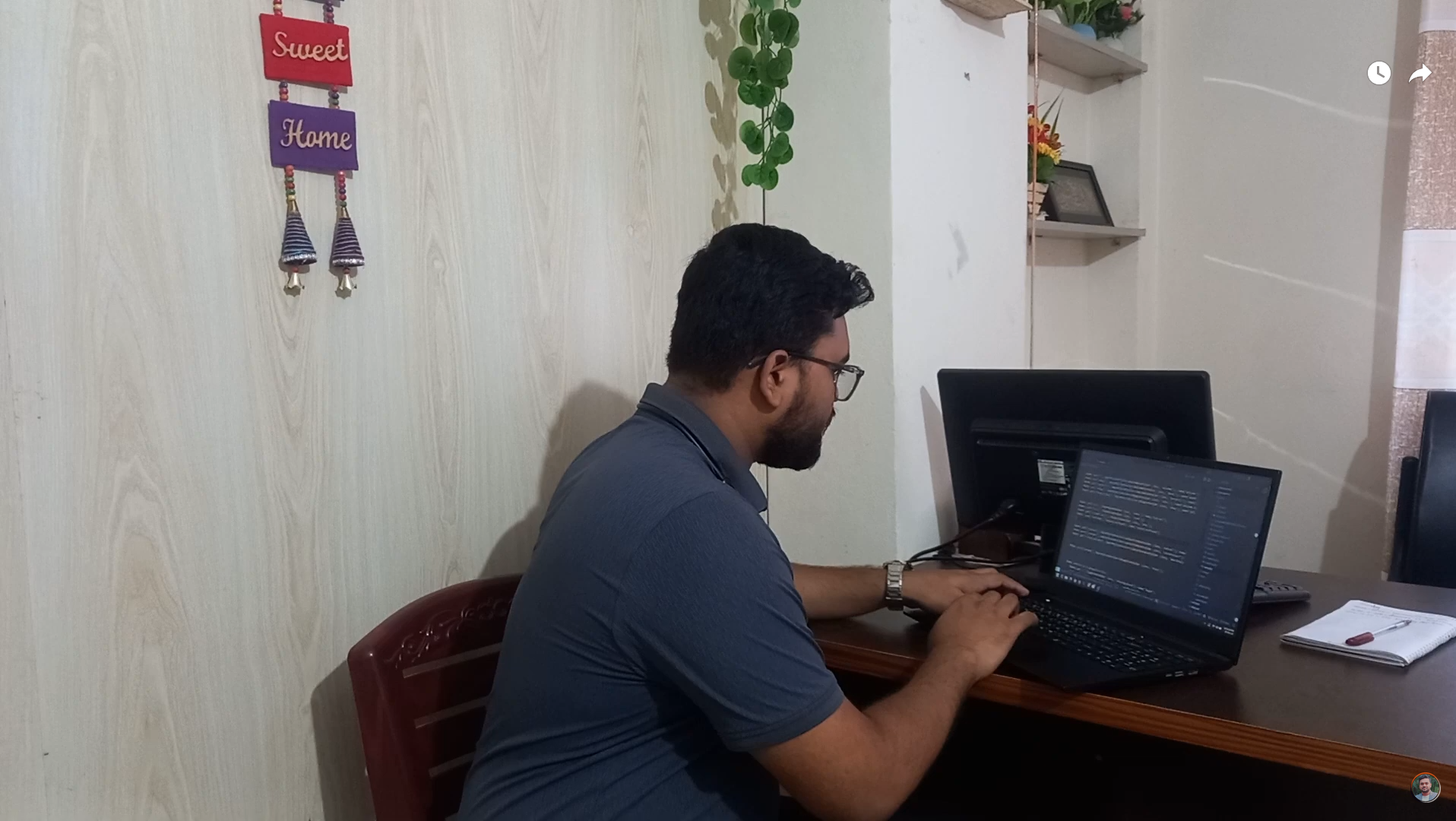 Working at Office